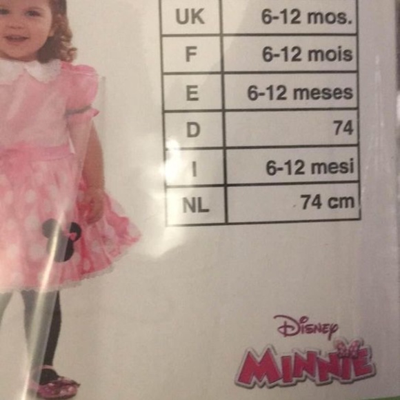 BRAND NEW baby girl Disney Minnie Mouse halloween costume size 6-12M - Picture 6 of 7